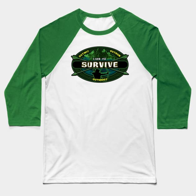 Survivor Lian-Yu Baseball T-Shirt by tonynichols